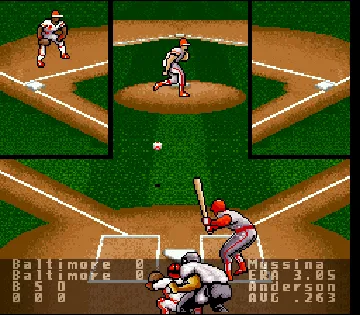 Super R.B.I. Baseball (USA) screen shot game playing